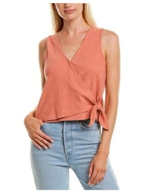 Madewell Texture And Thread Sweet Dahlia Wrap Top Size L